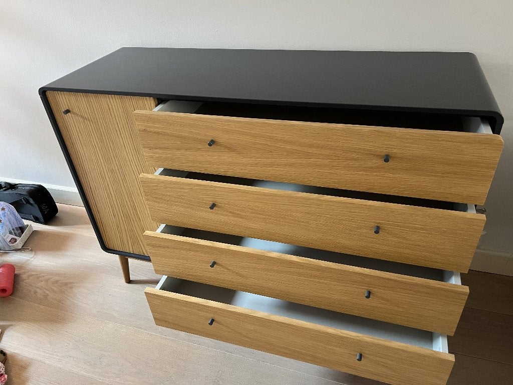 Bolia Sideboard / dresser, Ophalen, Gebruikt, 100 tot 150 cm, Met lade(s)