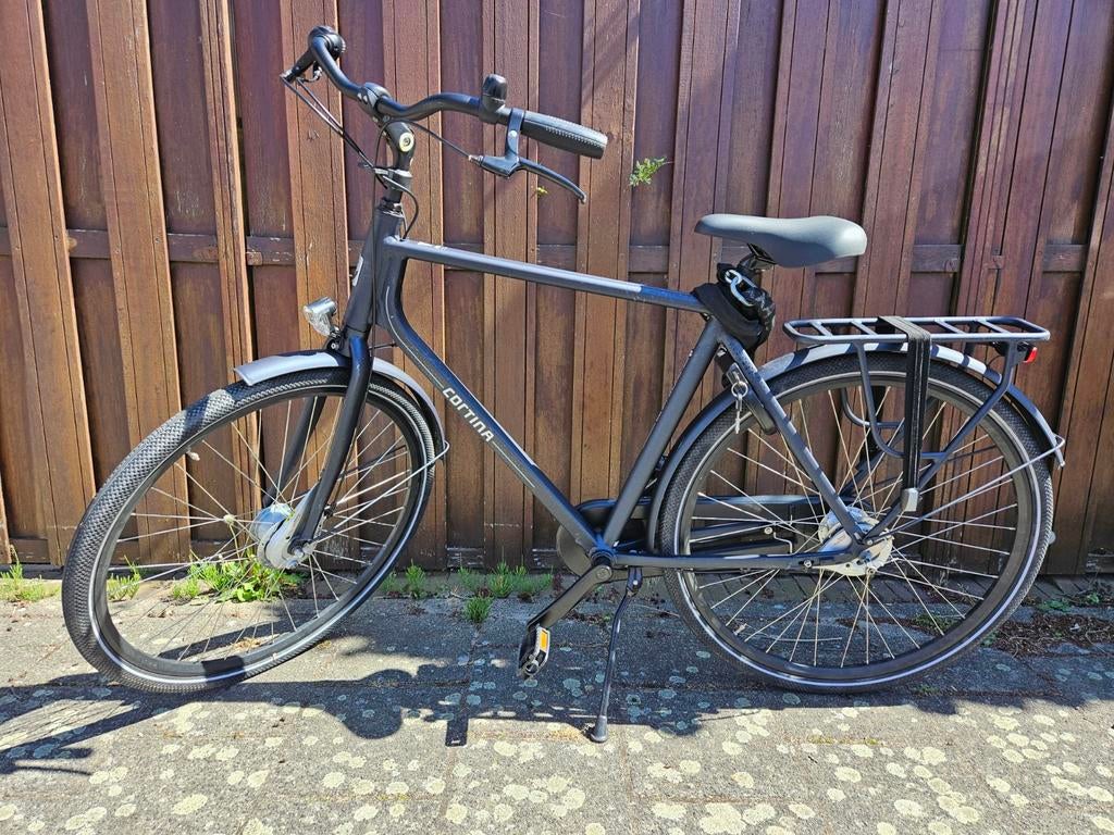 Cortina Foss N7 Donker Blue Matt - 57cm/28 inch band 1e eig, Fietsen en Brommers, Fietsen | Heren | Herenfietsen, Zo goed als nieuw