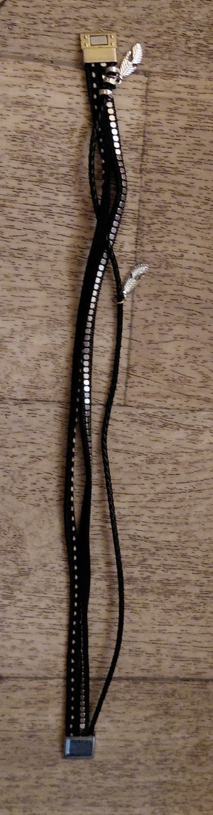 Stoere armband, Verzenden, Zo goed als nieuw, Zwart