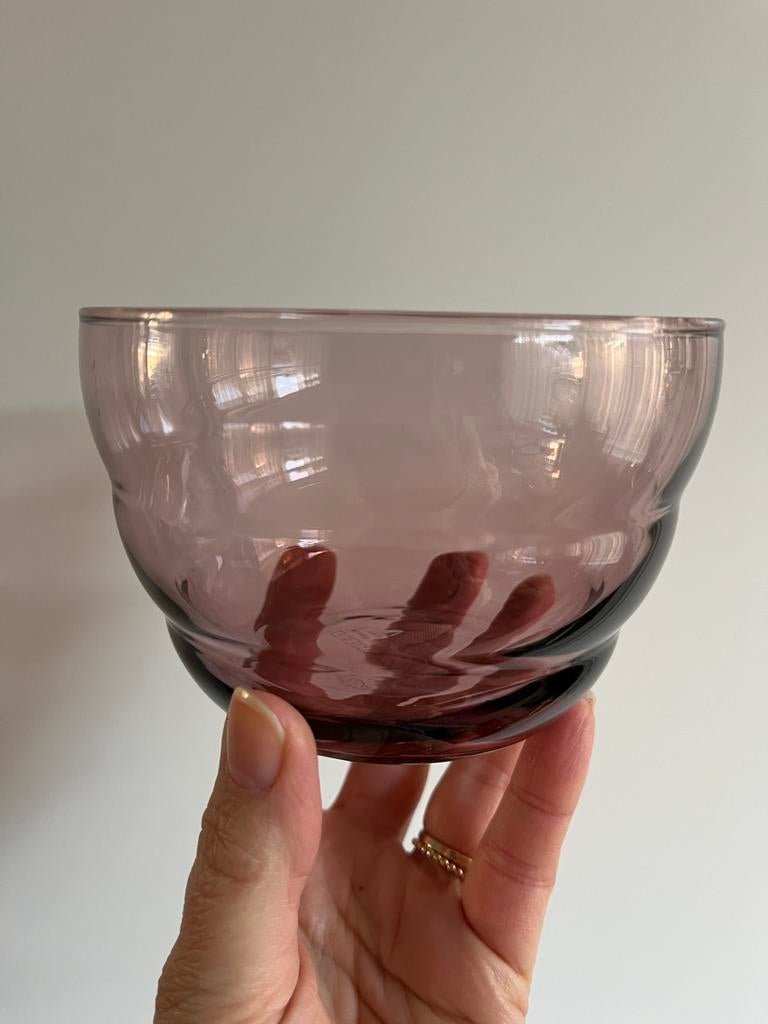 7 vintage Ikea Skoja beehive schaaltjes paars/aubergine, Ophalen, Zo goed als nieuw, Overige typen