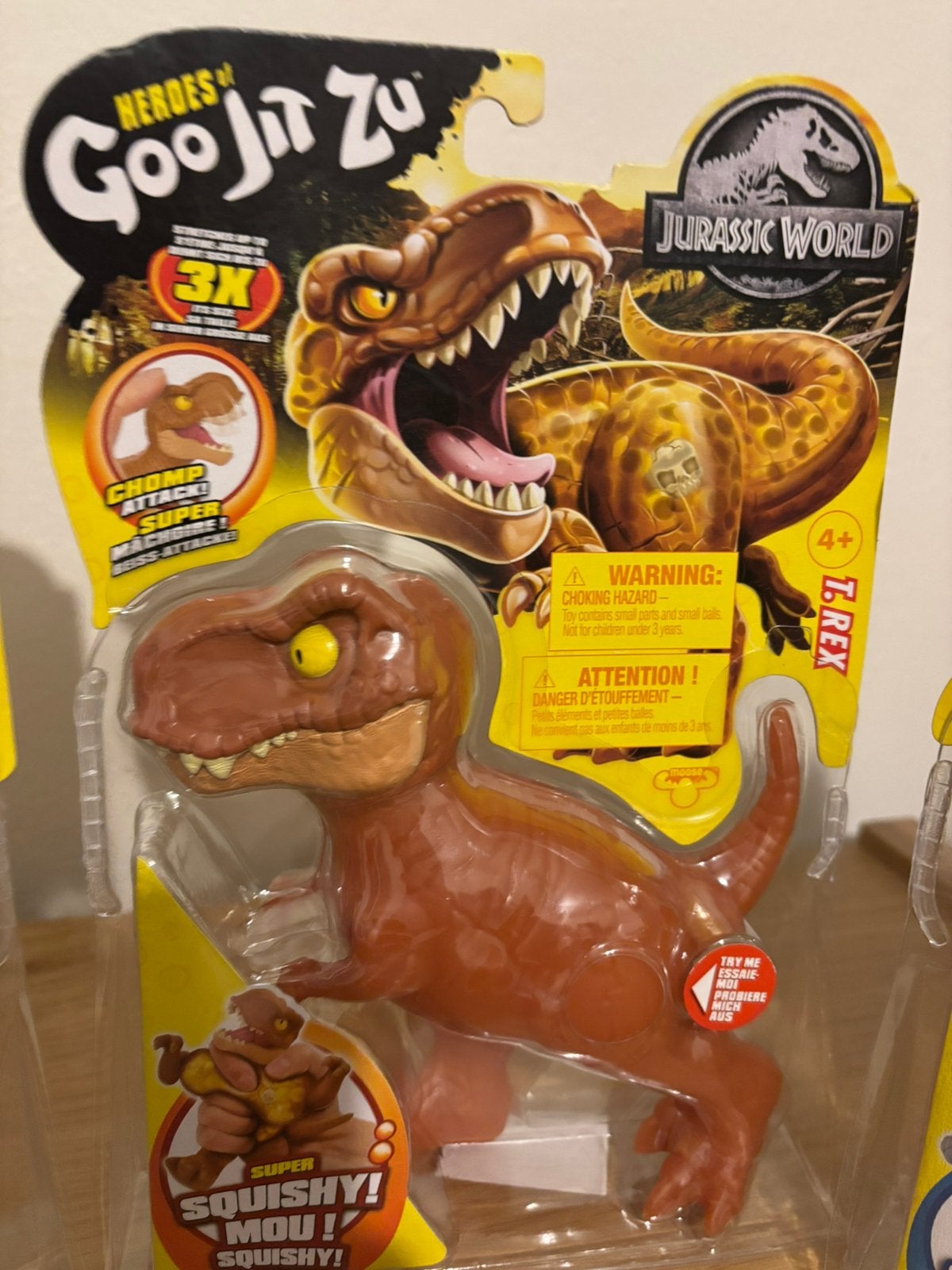 jurassic world goo jit zu dinoos trex jurassic park dino 3x, Ophalen of Verzenden, Nieuw