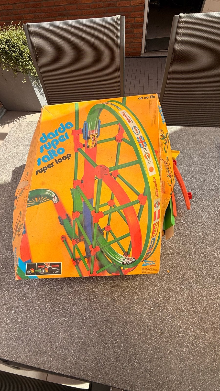 Vintage Jarda Super Salto racebaan met looping en auto's, Ophalen, Overige merken, Racebaan, Gebruikt