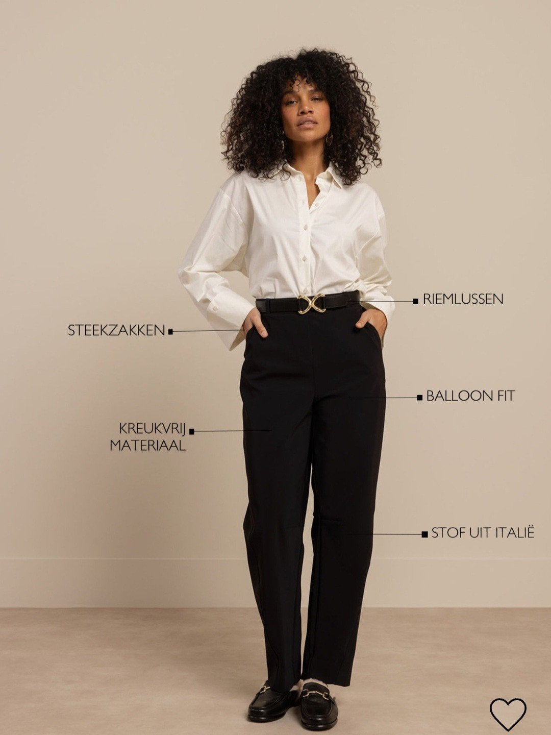 Studio Anneloes marlis barrel bonded trousers mt L zwart ZGA, Studio Anneloes, Verzenden, Zwart, Maat 42/44 (L)