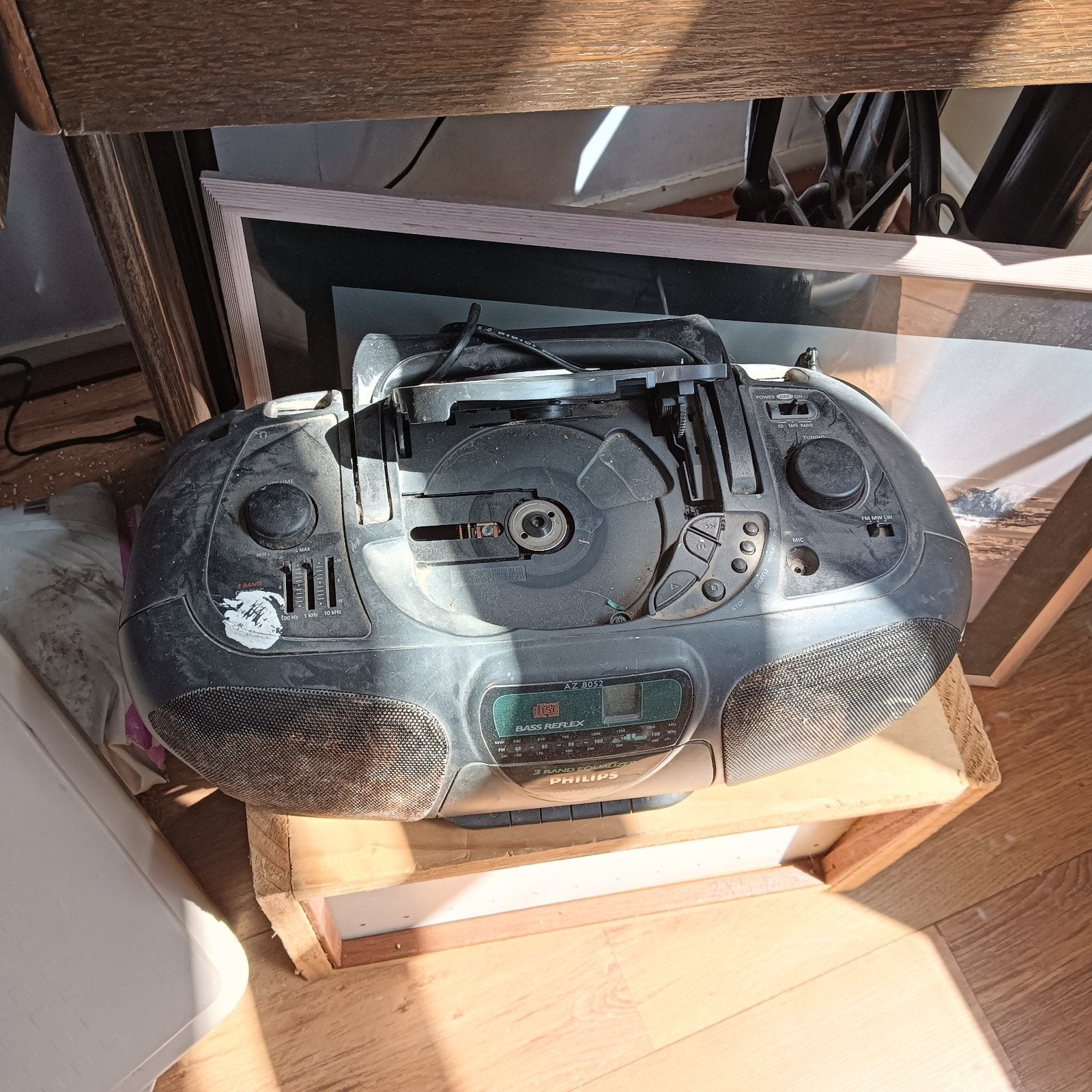 Philips AZ 8051 CD-speler met radio en cassette, Ophalen
