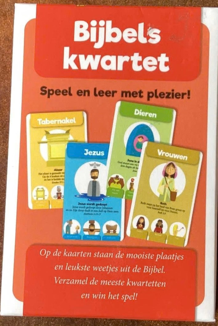 Bijbels kwartet met leuke weetjes uit de bijbel, Ophalen of Verzenden, Zo goed als nieuw, Overige typen, Christendom | Protestants