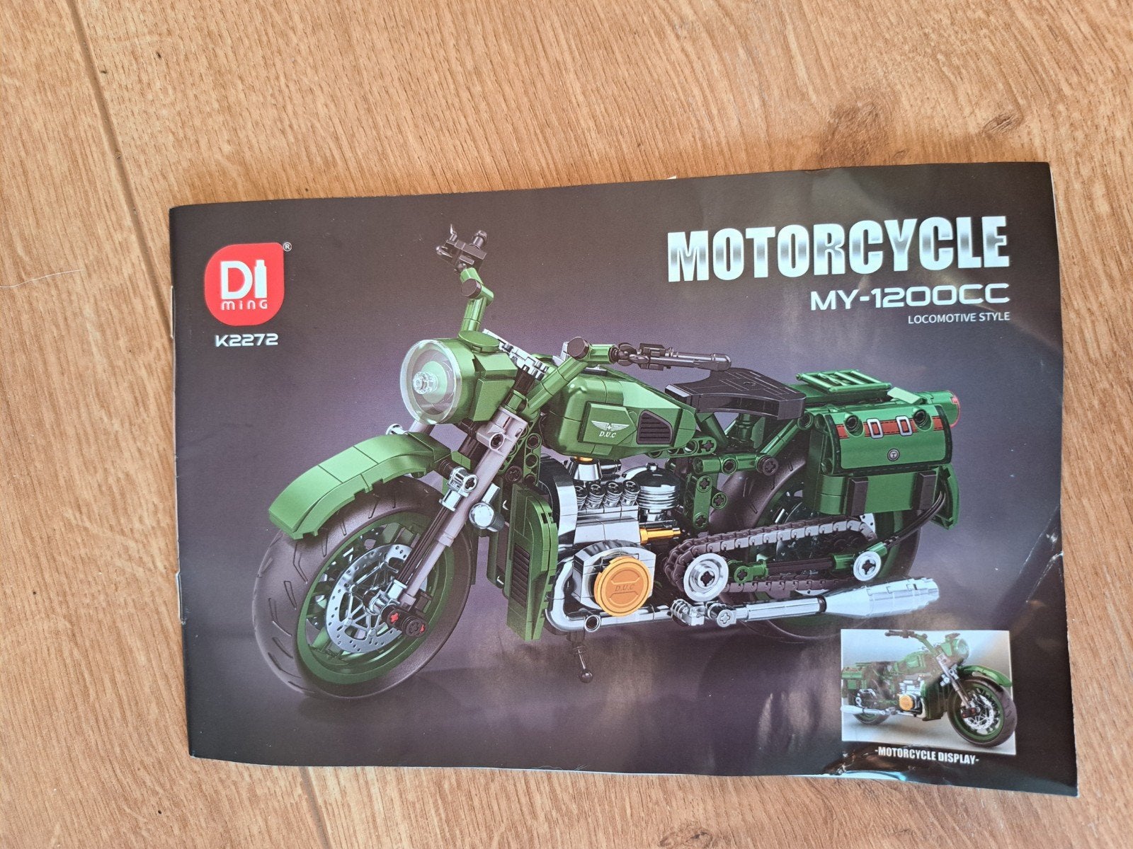 Nieuwe Retro Motorfiets Bouwstenen Set - Di Ming K2272, Ophalen of Verzenden, Nieuw, Overige merken
