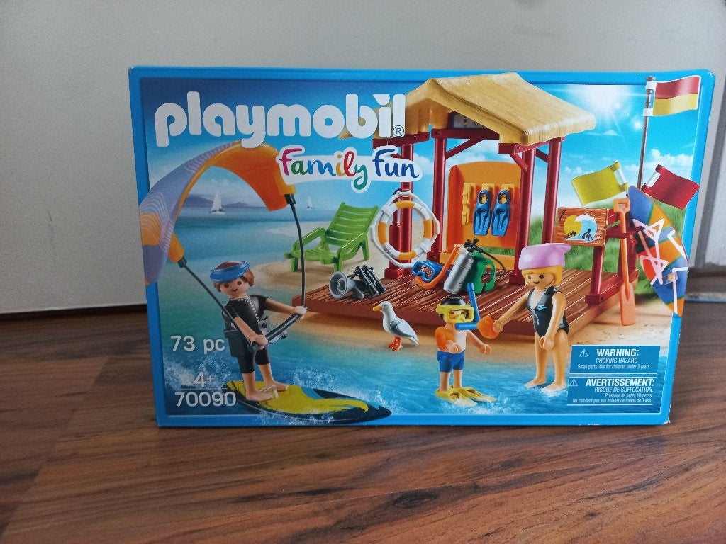 Playmobil 70090 Family Fun Watersport – Compleet met doos, Complete set, Zo goed als nieuw, Boot/Schip, Family fun