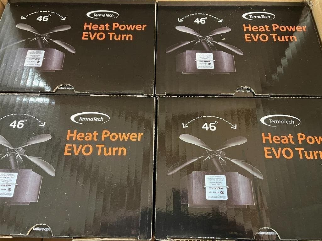 Heatpower Evo Turn van Termatech - Fan  (ZEER GOEDKOOP), Tuin en Terras, Haardhout, Minder dan 3 m³, Ophalen of Verzenden, Overige houtsoorten