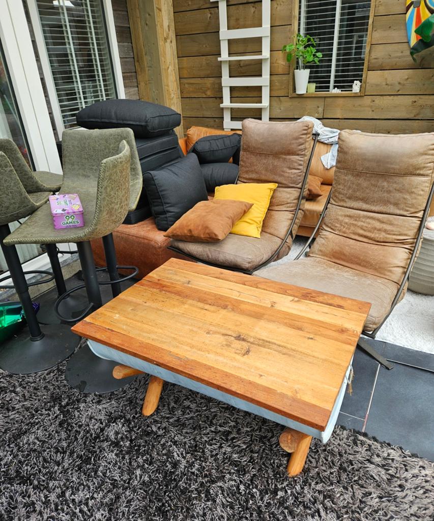 Tafel, bank, stoelen, Ophalen, Gebruikt, 50 tot 100 cm, Minder dan 50 cm