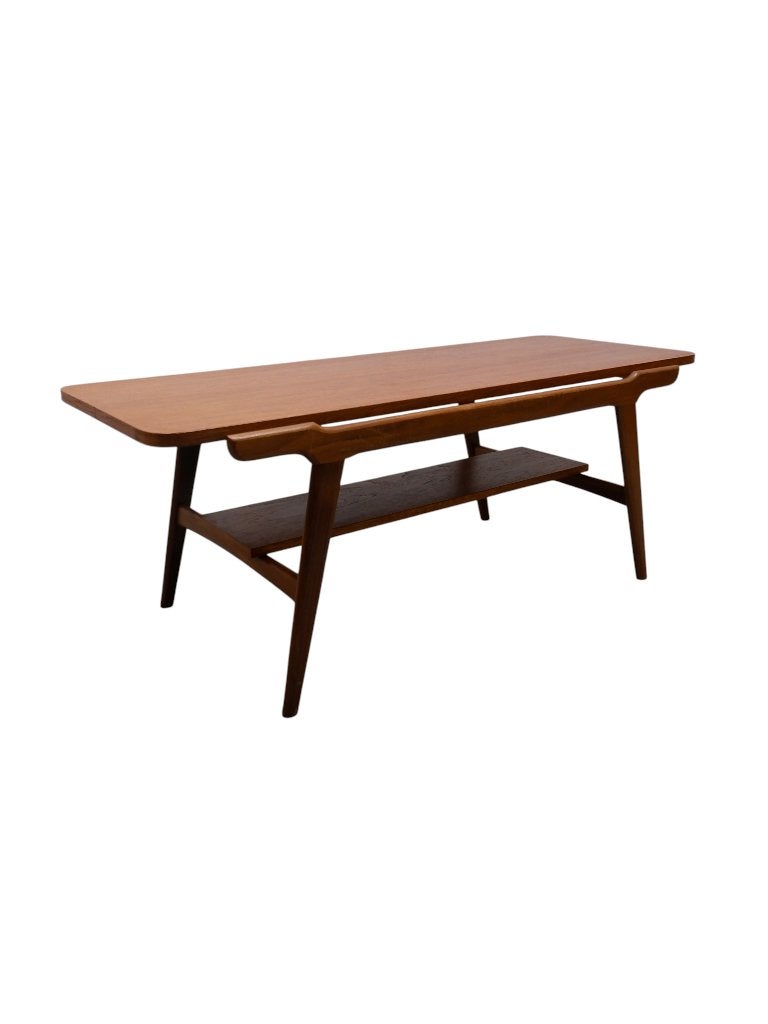 Vintage salontafel met keerbaar blad