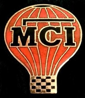 M C I ballon pin- emaille, Verzenden, Nieuw, Transport, Speldje of Pin