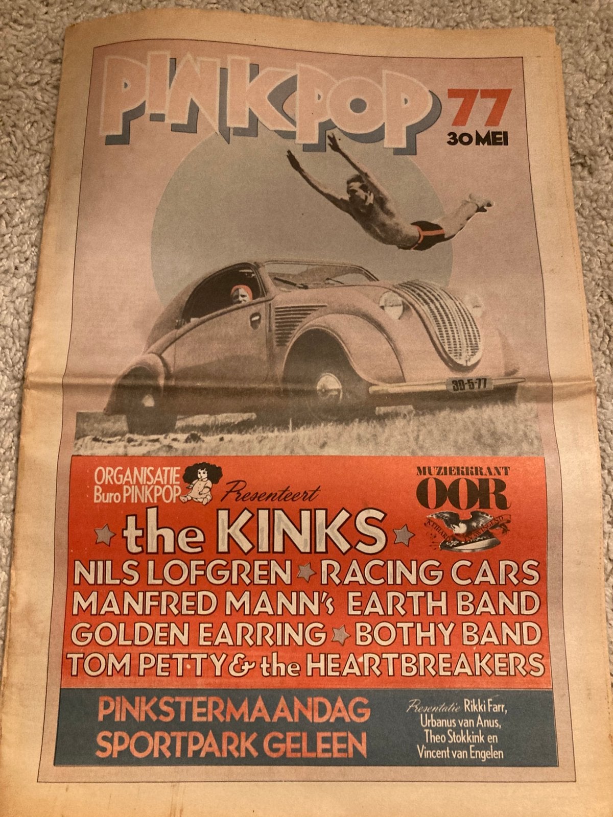 PINKPOP 1977 Golden Earring KINKS Nils Lofgren TOM PETTY, Ophalen of Verzenden, Zo goed als nieuw, Muziek, Film of Tv