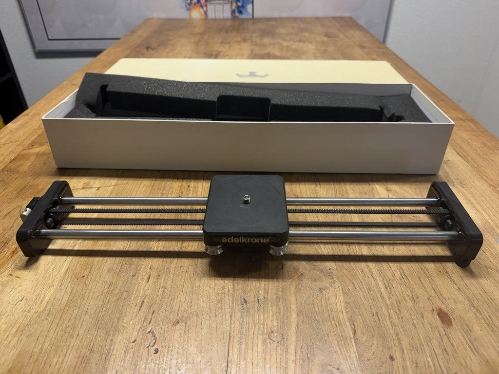 Edelkrone SliderPLUS camera slider in originele doos, Ophalen of Verzenden, Gebruikt, Compact, Overige Merken