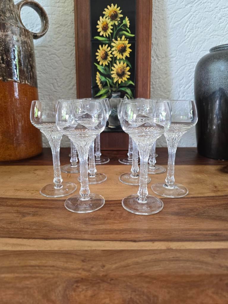 12x Rosenthal Studio-Line Split serie sherry glazen kristal, Antiek en Kunst, Antiek | Glas en Kristal, Ophalen of Verzenden
