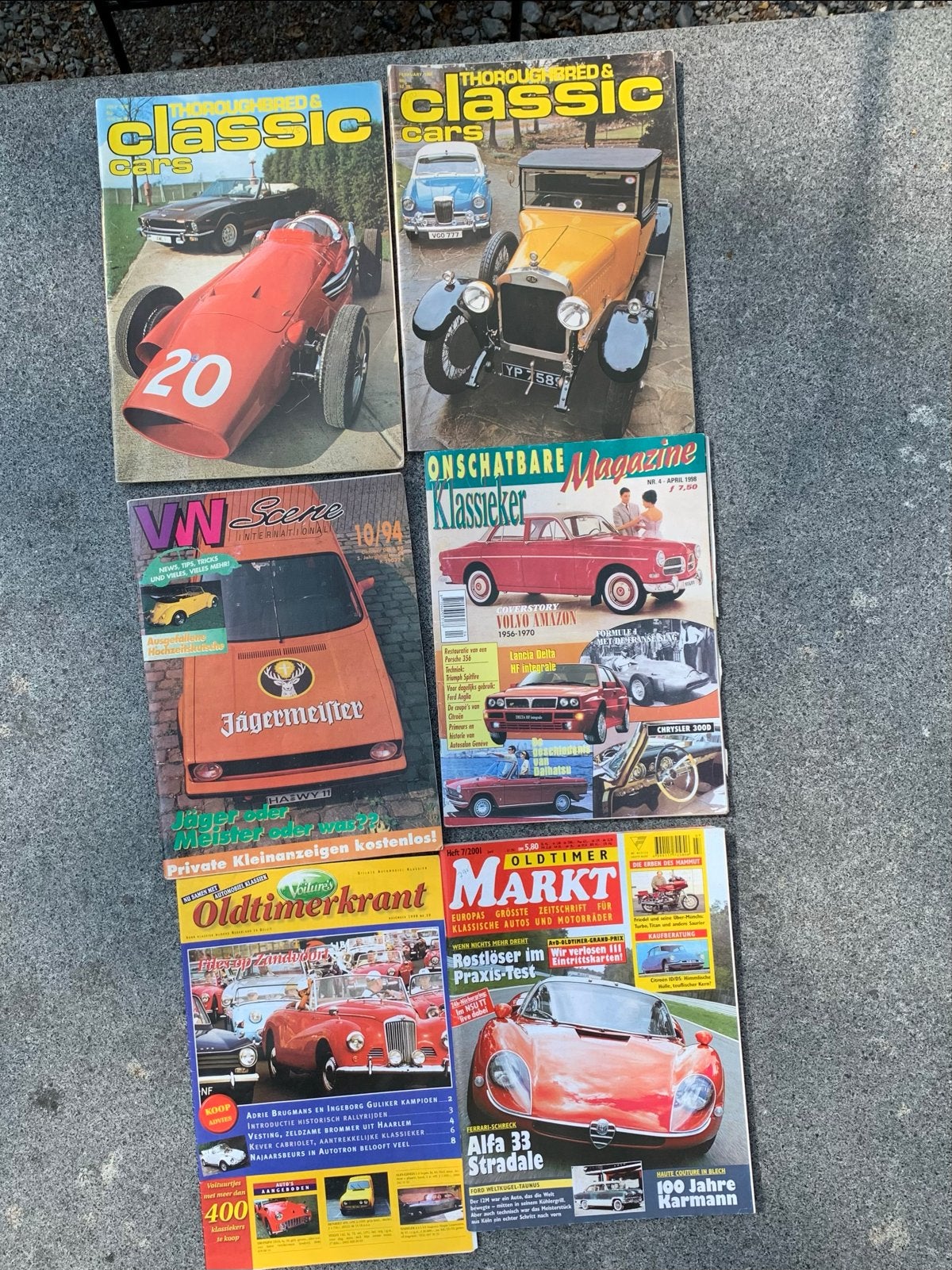 6 Oldtimer Boekjes/Tijdschriften (1979-2001) - Klassiekers, Ophalen of Verzenden, Gelezen, Algemeen