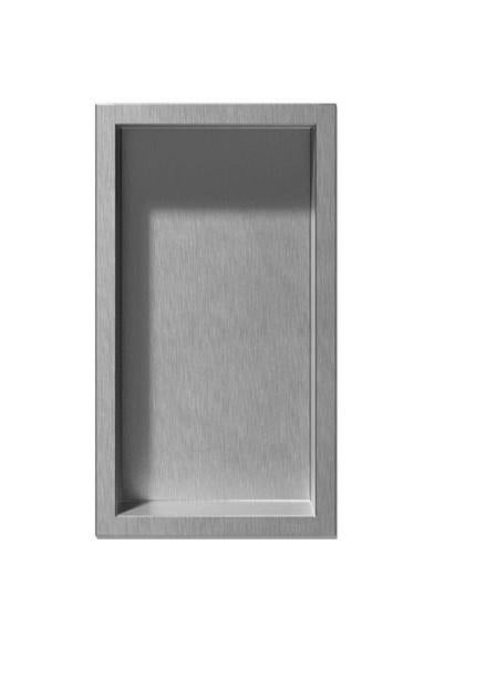 Inbouwnis merk: LOOOX 15x30x7 kleur: geb.RVS, Ophalen of Verzenden, Zo goed als nieuw, Rvs, Douche