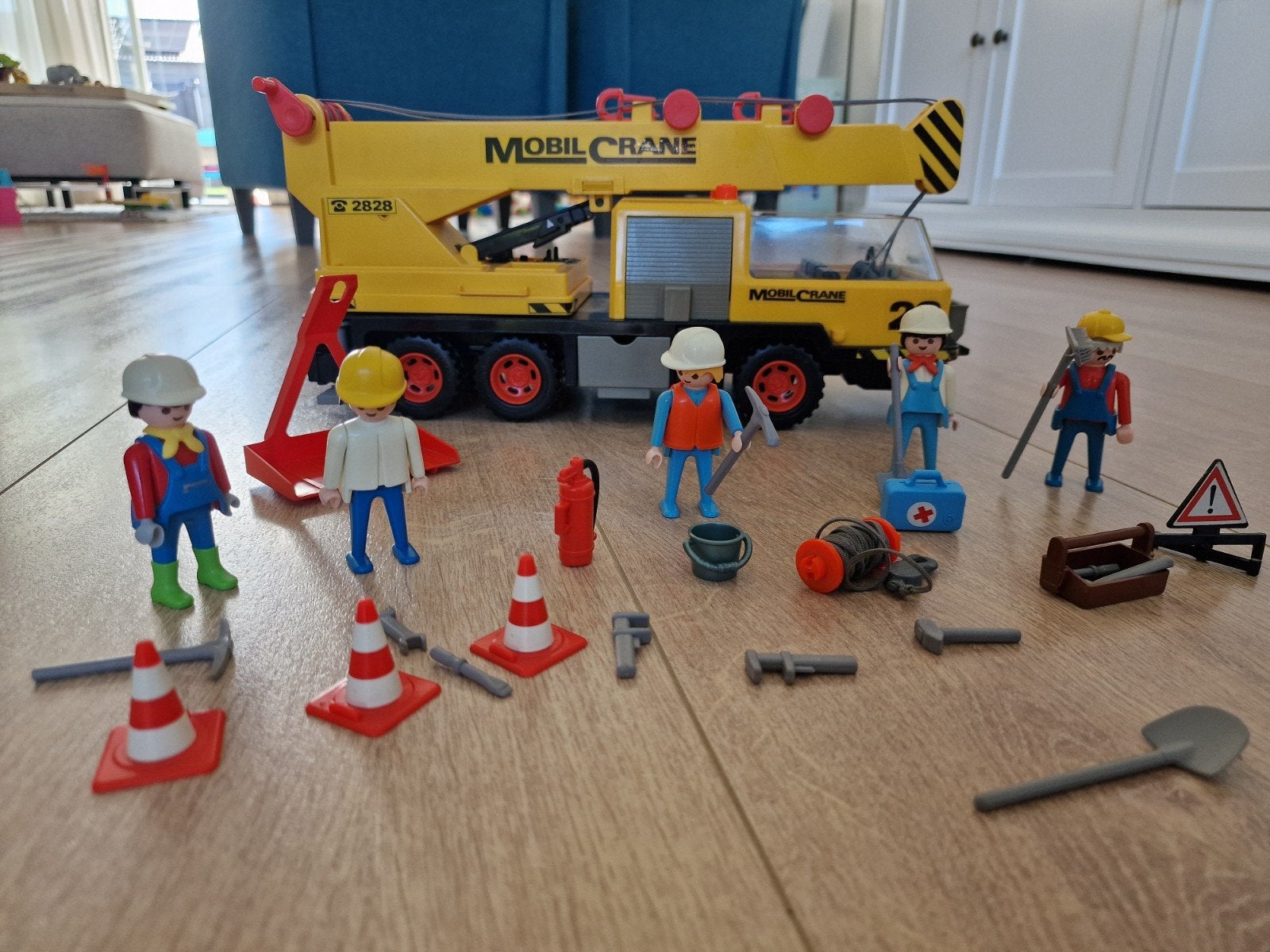 Playmobil 3761 Mobiele Kraan vintage, Complete set, Voertuig, Ophalen of Verzenden, Zo goed als nieuw