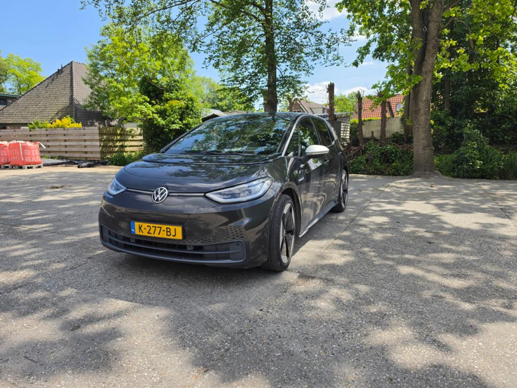 Volkswagen ID.3 Pro 58kWh 204pk 2020 Grijs, Auto's, Volkswagen, Zwart, ID.3, Origineel Nederlands, Elektrisch