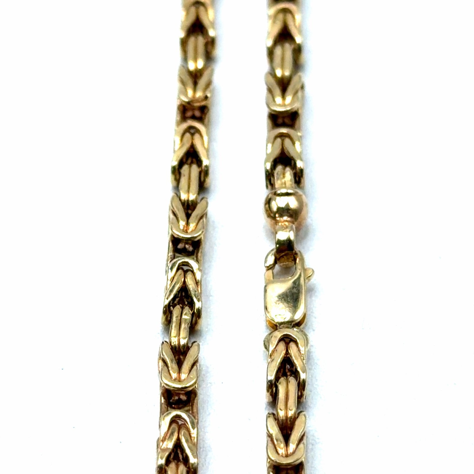 Gouden Koningsketting - 14 Karaat - 70cm, Sieraden, Tassen en Uiterlijk, W, Nieuw, Ophalen of Verzenden, W