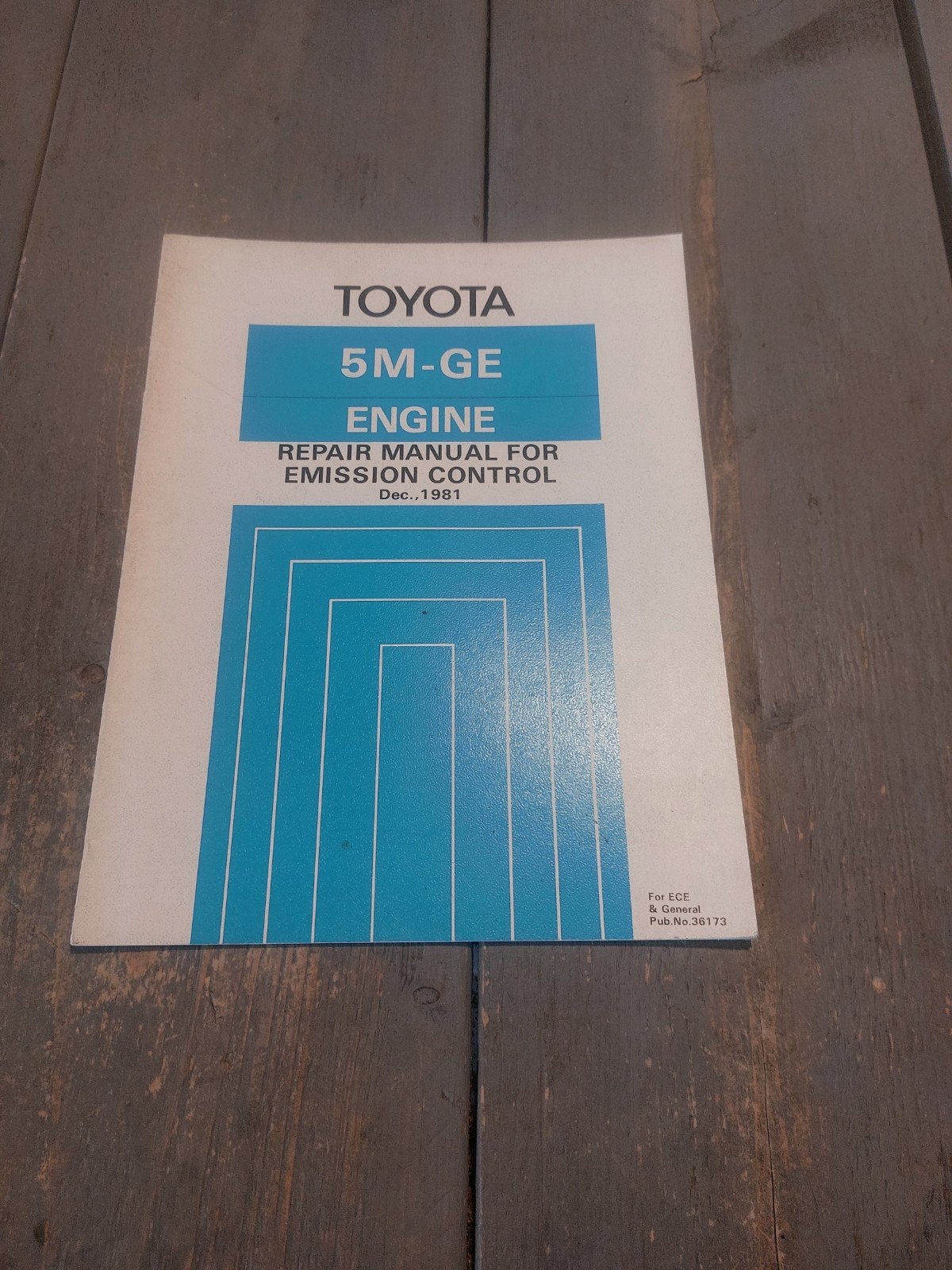 REPAIR MANUAL EMISSION CONTROL TOYOTA 5M-GE MOTOR MA61, Ophalen of Verzenden