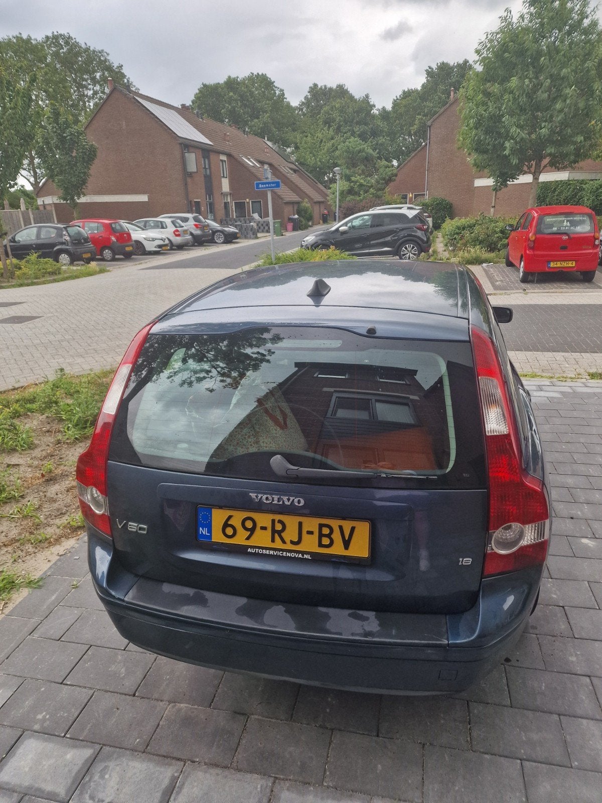 Volvo V50 1.8 2005 Blauw, Auto's, Volvo, Particulier, V50, Airbags, Airconditioning, Automatische klimaatregeling, Centrale vergrendeling