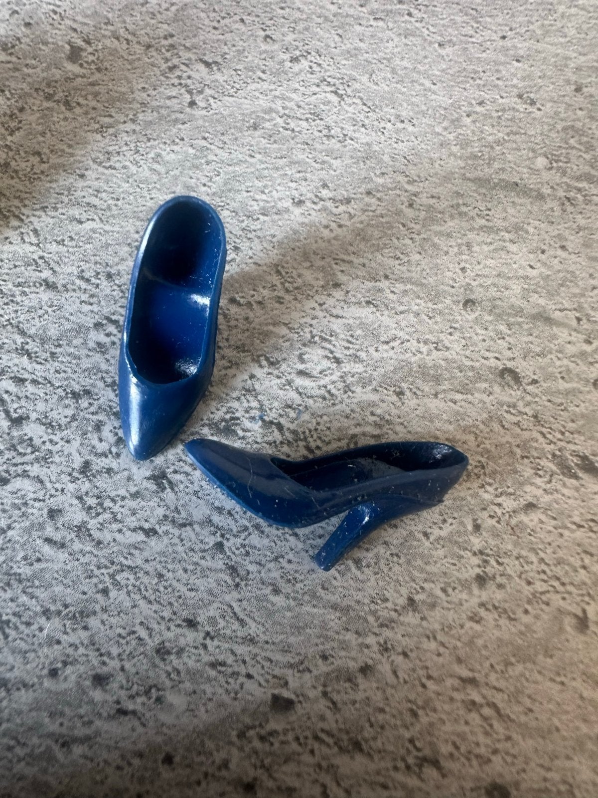 Vintage Barbie hakken - Blauw, Verzamelen, Ophalen of Verzenden, Gebruikt