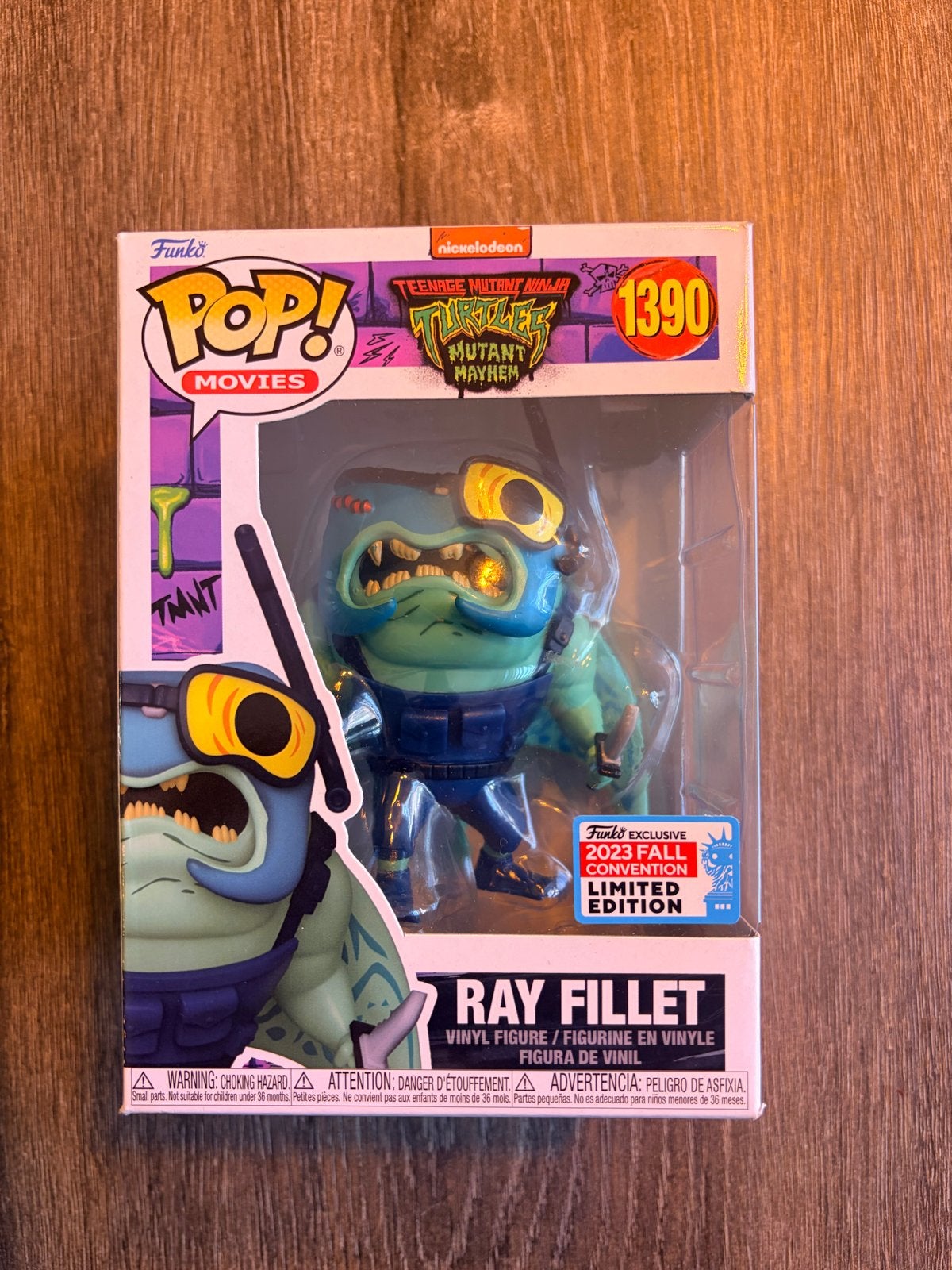Funko Pop! Movies: TMNT Mutant Mayhem - Ray Fillet #1390, Verzamelen, Poppetjes en Figuurtjes, Ophalen of Verzenden, Nieuw
