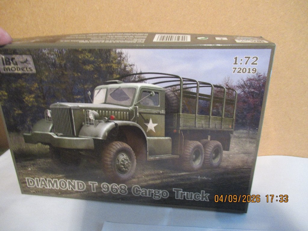 bouwdoos  1-72   Diamond T 968  cargo, Hobby en Vrije tijd, Overige merken, 1:50 of kleiner, Nieuw, Ophalen of Verzenden