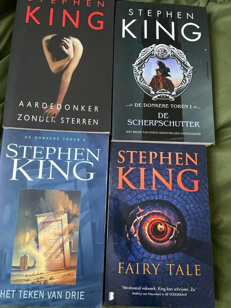 Stephen King boeken: Fairy Tale, De Donkere Toren, Aardedonk, Boeken, Ophalen of Verzenden, Gelezen, Nederland