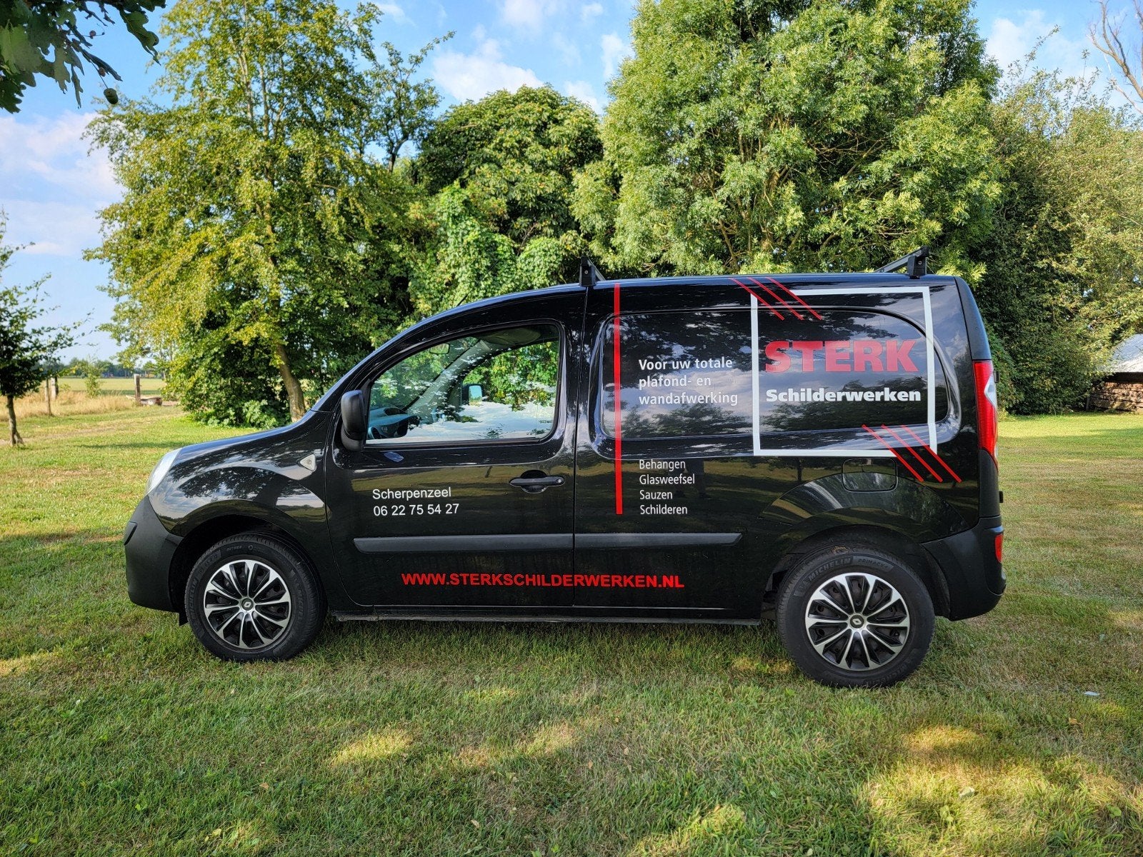 Renault Kangoo,motorisch 100%! weinig KM!!152.000, Euro 5, Stof, 74 pk, Zwart