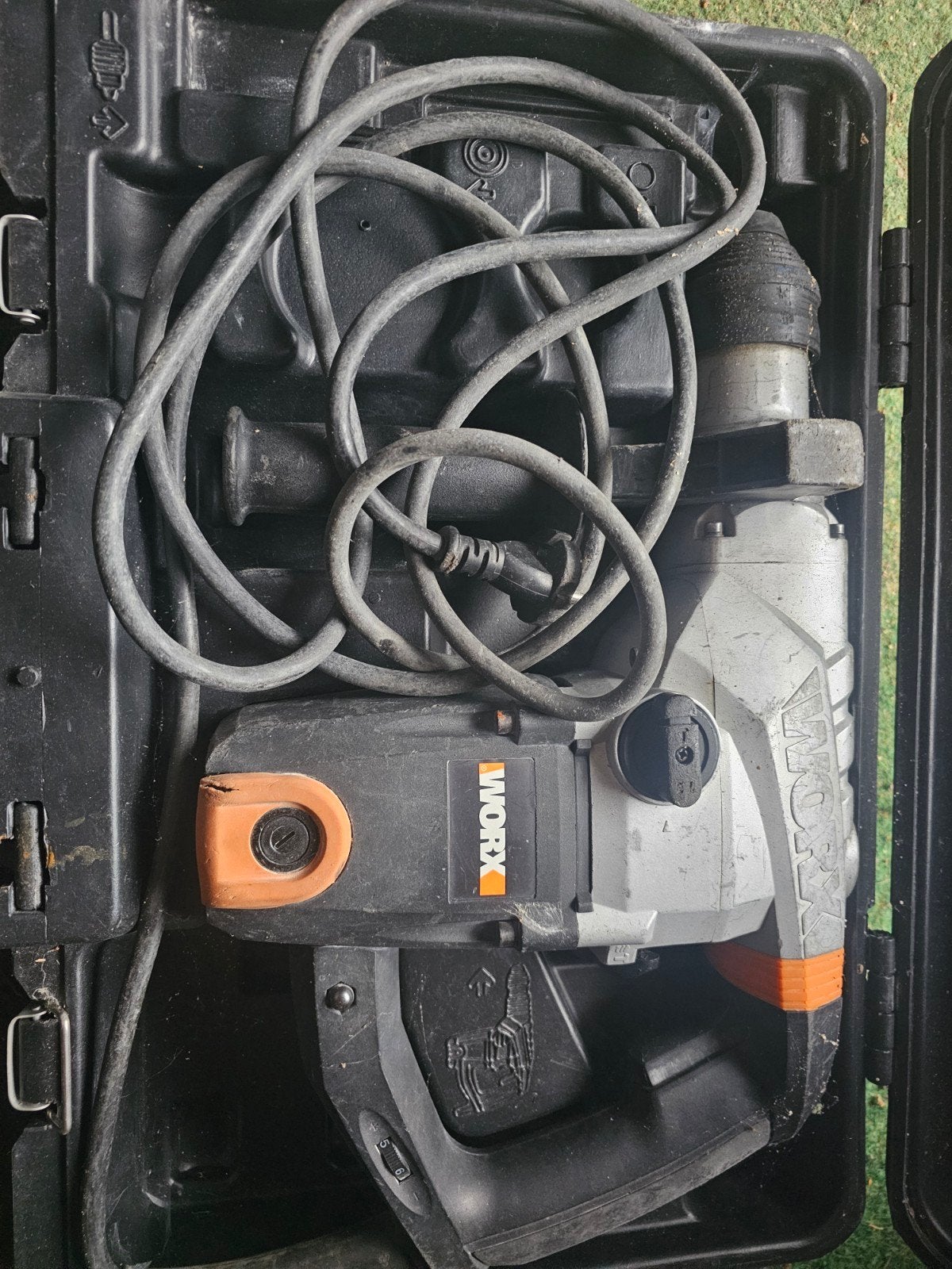 WORX Boorhamer in koffer - Gebruikt, Boor- en/of Breekhamer, Ophalen of Verzenden, Klopboormechanisme, Gebruikt