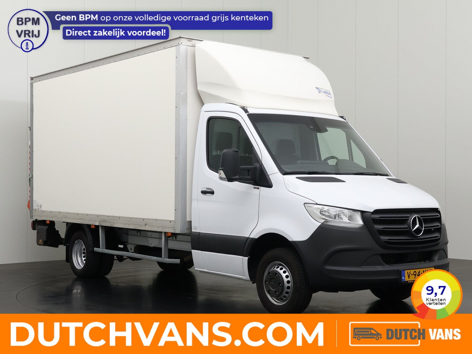 Mercedes-Benz Sprinter 515CDI 9G-Tronic Automaat Bakwagen+La, Auto's, Automaat, Gebruikt, 4 cilinders, Wit
