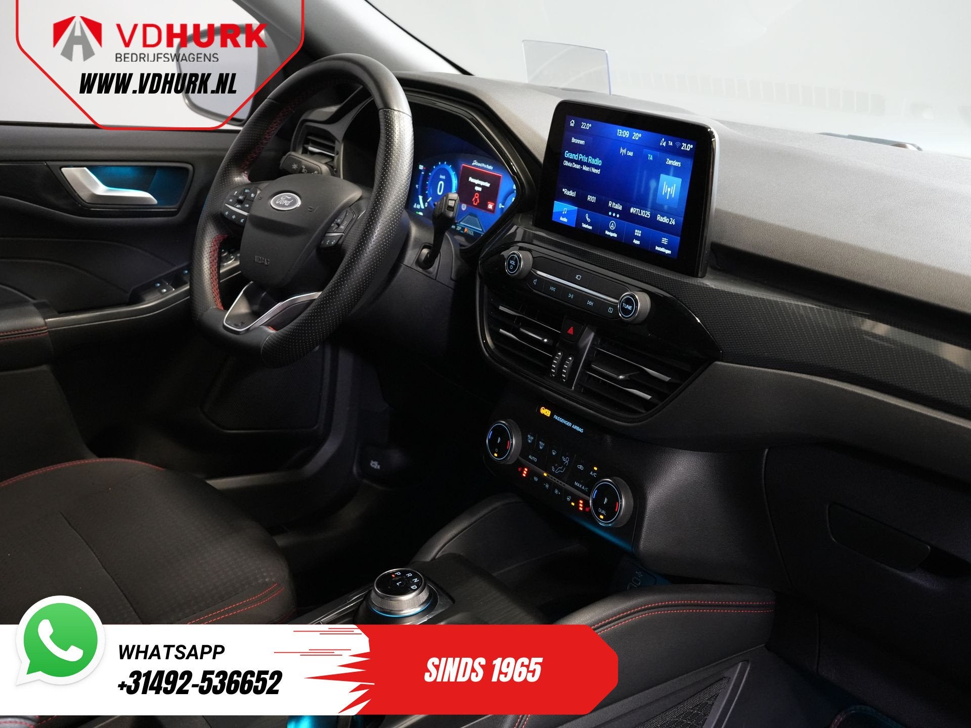 Ford Kuga 2.5 PHEV 225 pk ST-Line LED/ Head-Up/ Adapt.cruise, Auto's, Ford, Gebruikt, Euro 6, 4 cilinders, Zwart