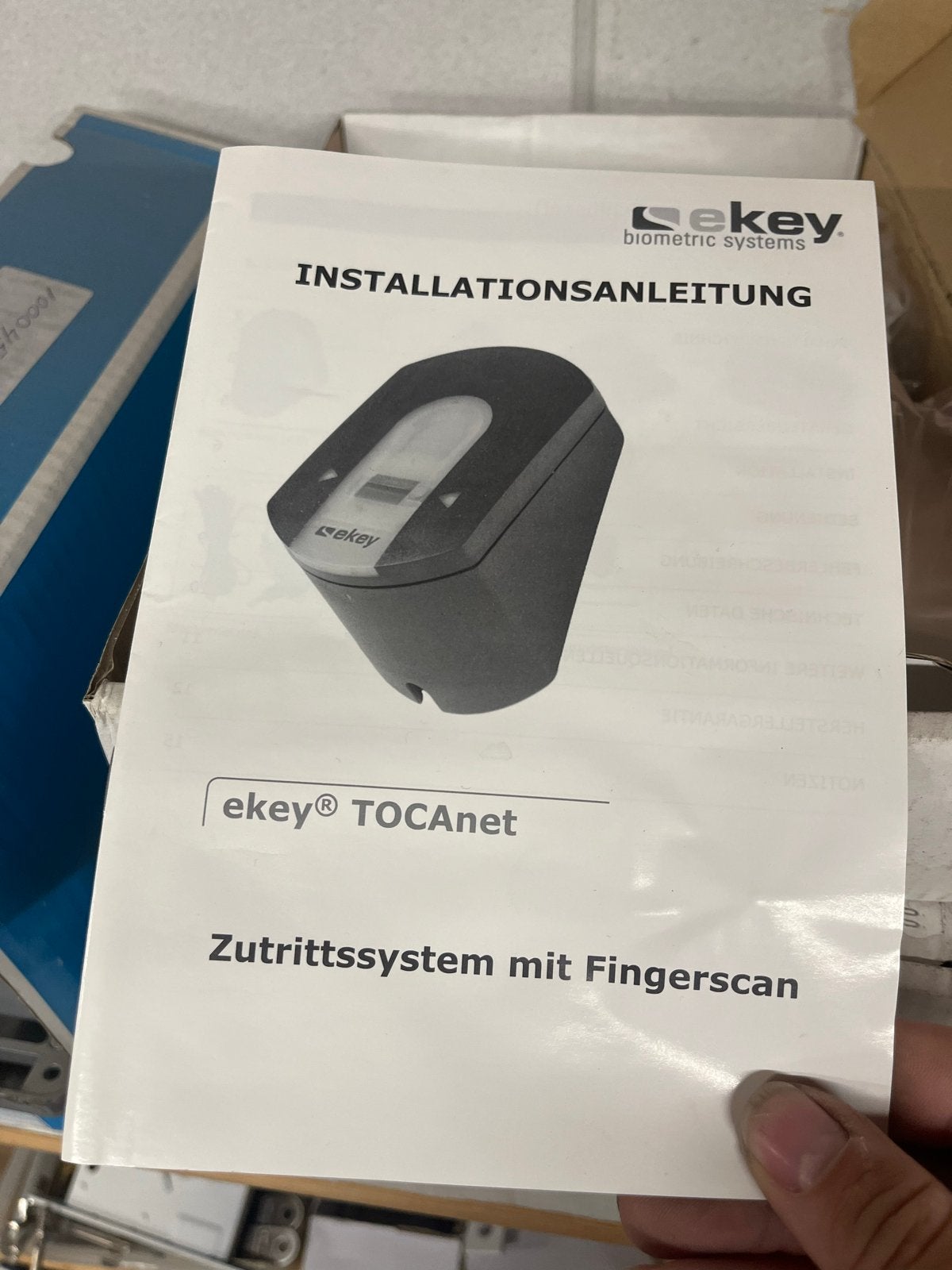 Nieuw ekey TOCANet Vingerafdruk slot - Compleet systeem, Ophalen of Verzenden, Nieuw, Compleet systeem, Overige soorten