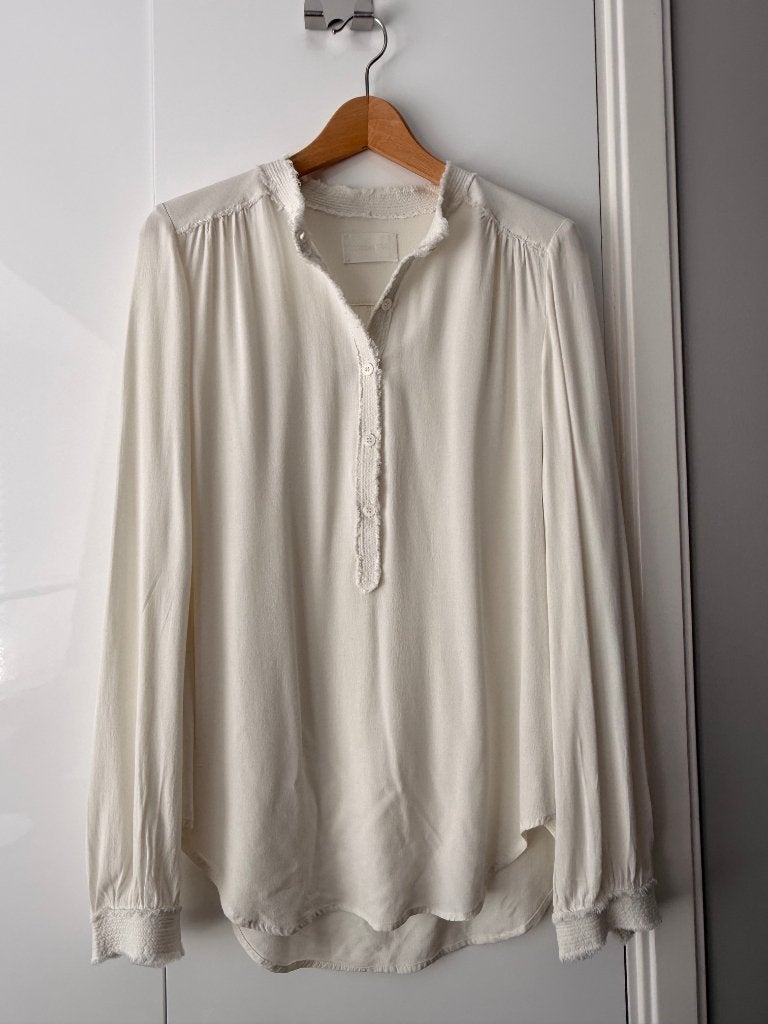 zadig & voltaire tinoy tuniek blouse - s | ook verzending, Kleding | Dames, Ophalen, Zo goed als nieuw, Maat 36 (S), Wit