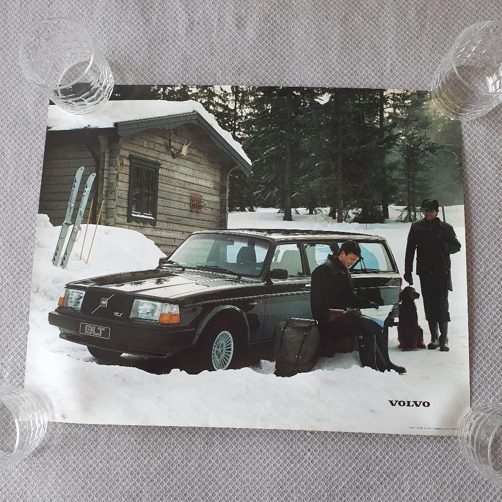 Poster Volvo vintage, Verzenden, Zo goed als nieuw, A1 t/m A3, Overige vormen