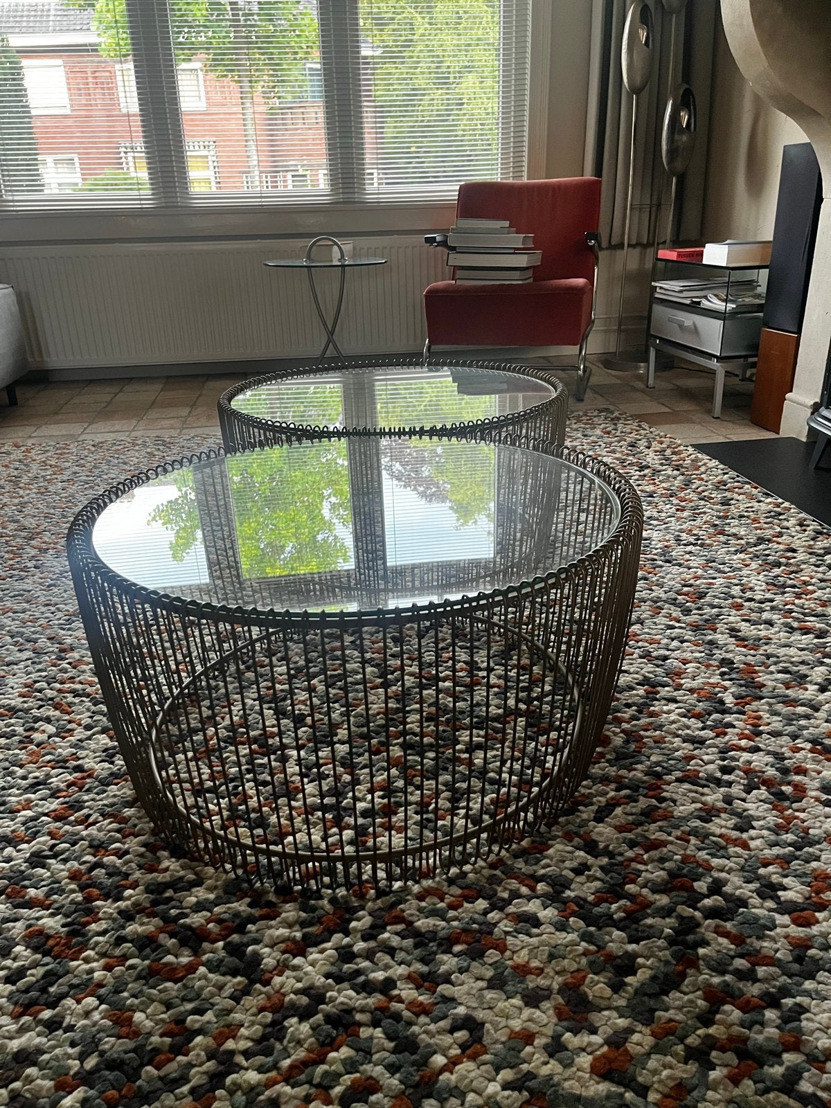 Riverdale tafeltje diameter 70 cm, 35 cm hoog, Ophalen, Rond, 50 tot 100 cm, Zo goed als nieuw
