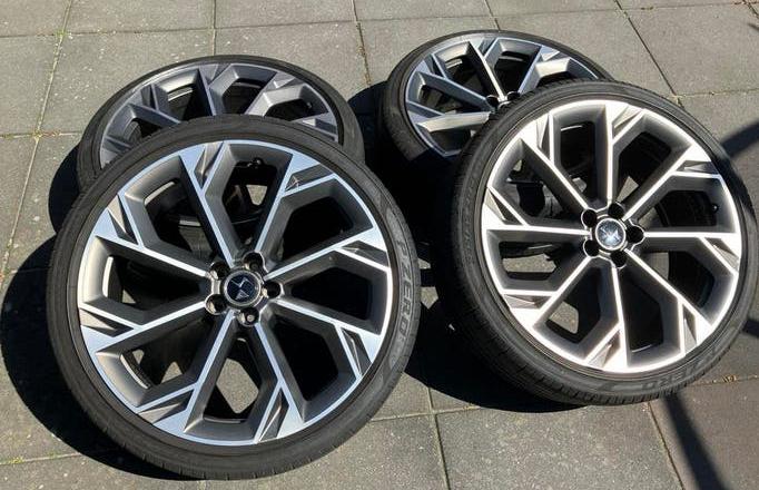 21 inch zeldzame velgen Ds7 pirelli banden 5x108, Ophalen, 245 mm, Banden en Velgen, 21 inch