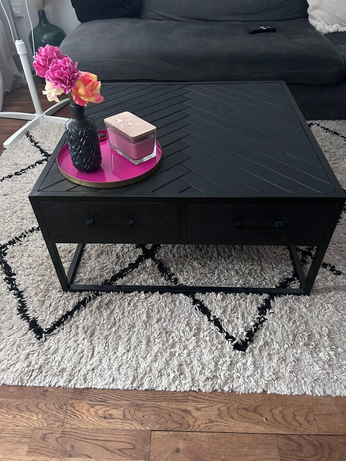 Mooie salontafel visgraat, Ophalen, 100 tot 150 cm, 50 tot 100 cm, Zo goed als nieuw