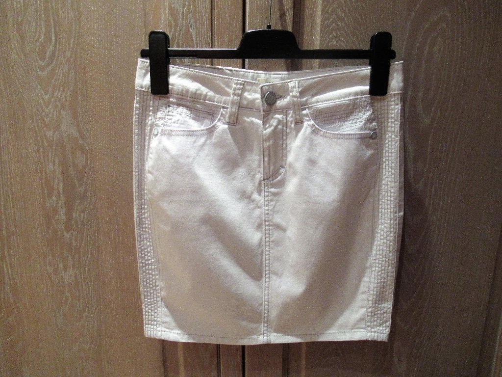 Bleifrei witte katoenen rok, mt 36, Verzenden, Wit, Maat 36 (S), Boven de knie
