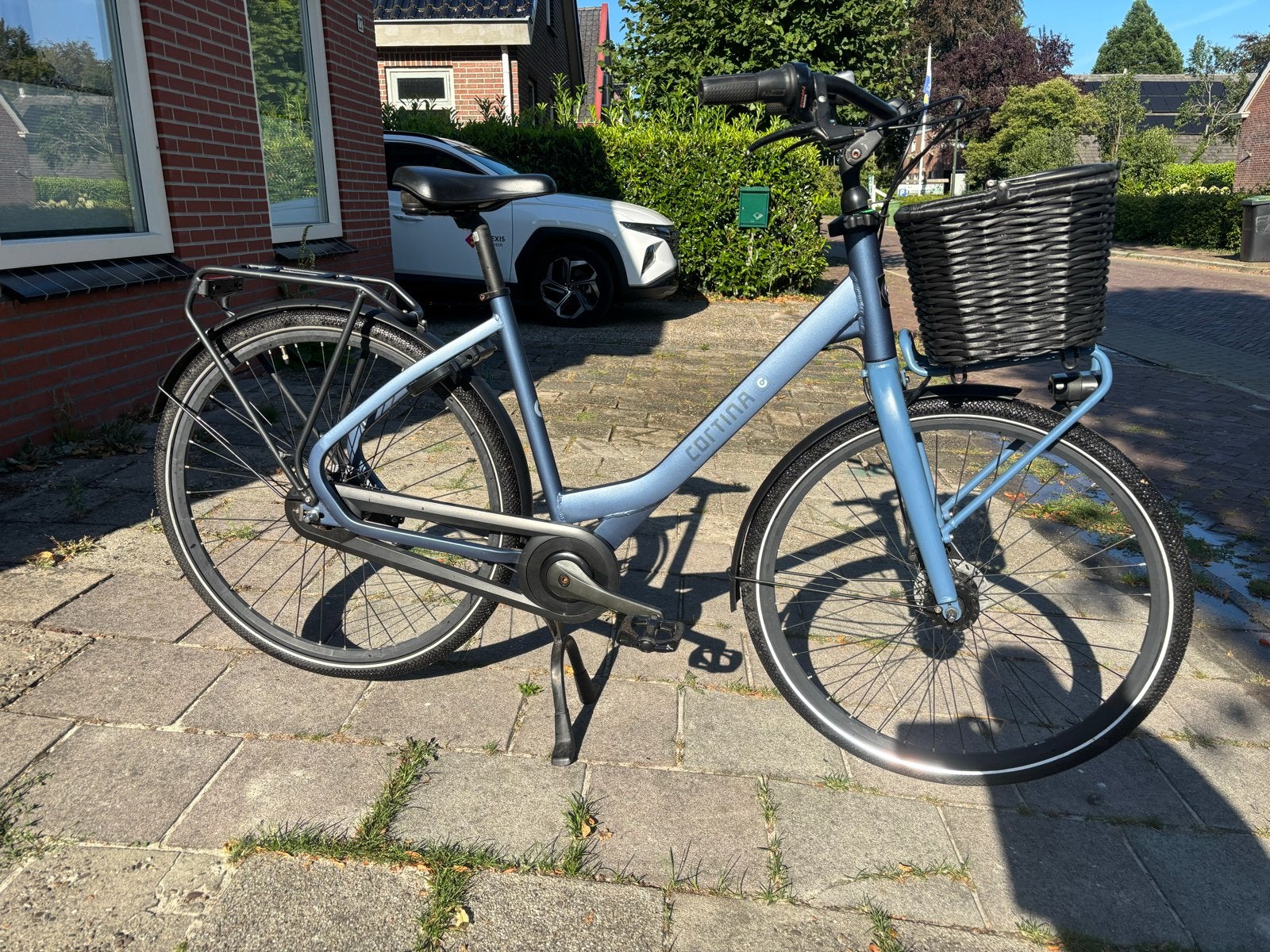 Cortina Common damesfiets - 7 versnellingen en mandje, Versnellingen, Zo goed als nieuw, 50 tot 53 cm, Trommelrem