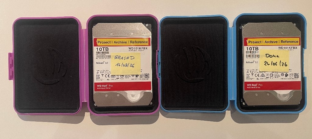 2 x WD Red Pro NAS Harde Schijven 10TB + Protective Cases, Computers en Software, Intern, Western Digital, Server, Ophalen of Verzenden