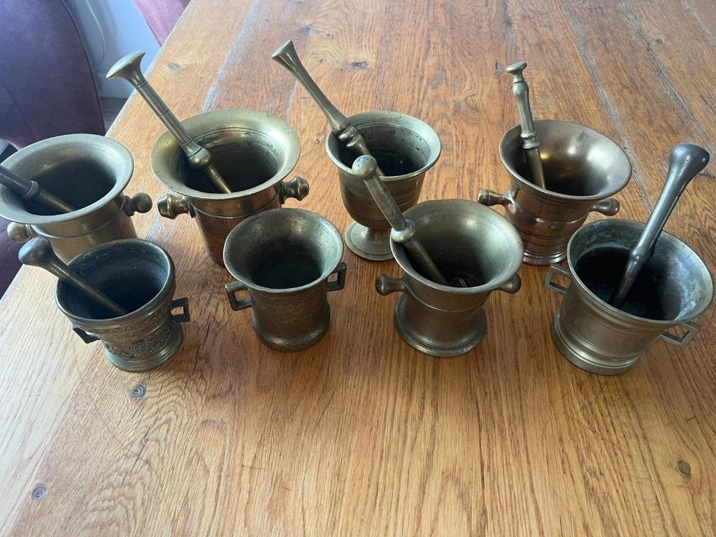 Vijzel setje 8 stuks, Ophalen, Koper