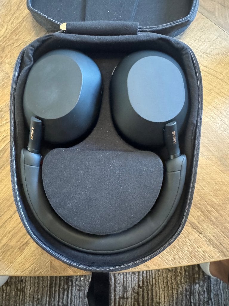 Sony WH-1000XM5 Zwart + originele case, Ophalen, Zo goed als nieuw, Draadloos, Zwart