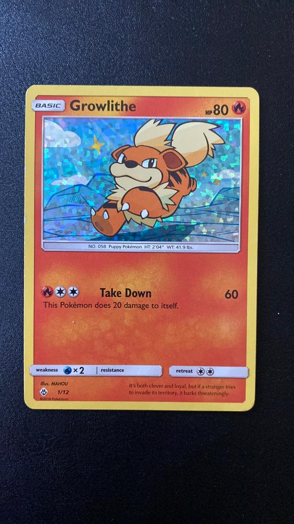 Pokemon growlithe 1/12 holo mcdonalds 2018, Ophalen of Verzenden, Zo goed als nieuw