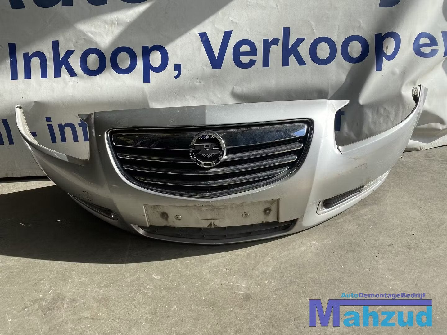 OPEL INSIGNIA A Grijs voorbumper bumper 2008-2017, Auto-onderdelen, Gebruikt, Voor, Opel Automobile GmbH, Ophalen of Verzenden