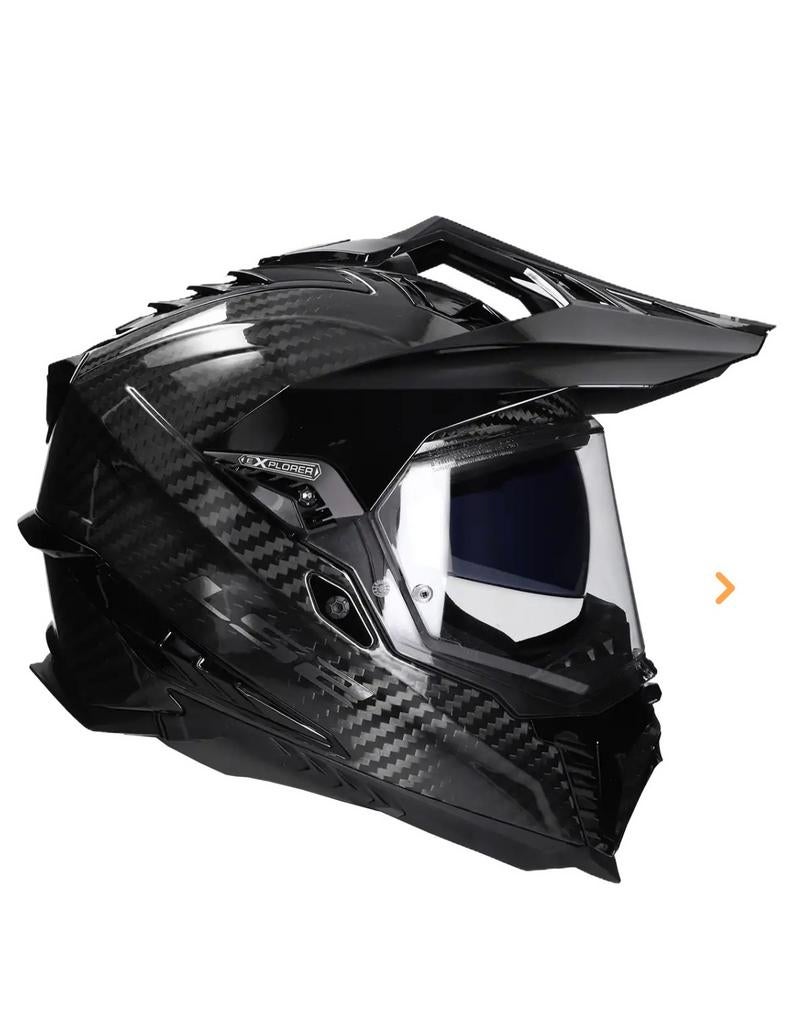 LS2 Explorer Carbon Offroadhelm - Zwart, Overige merken, Ophalen of Verzenden, Nieuw zonder kaartje, Heren