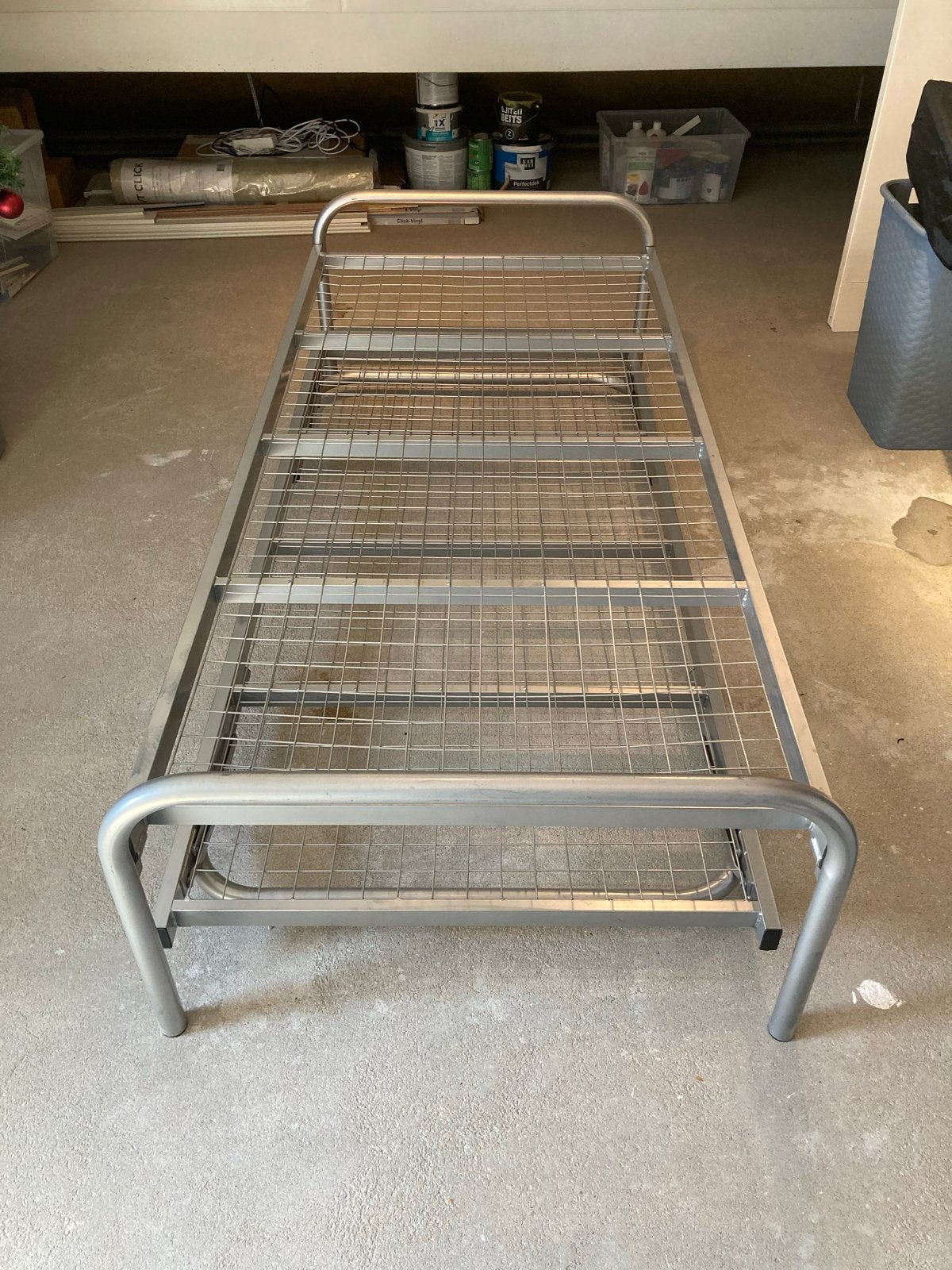 Bed met onderschuifbed, Ophalen, Gebruikt, 90 cm, Eenpersoons