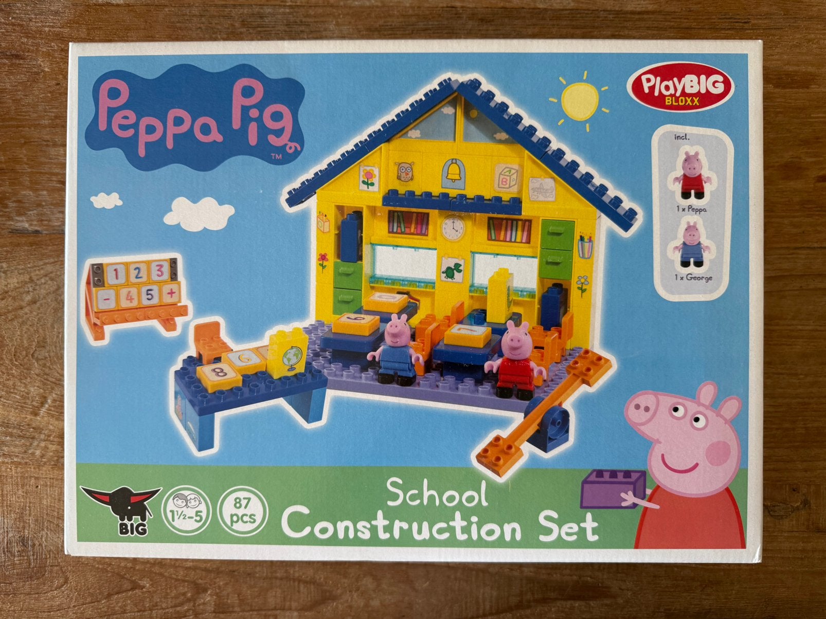 PlayBIG Bloxx - Peppa Big / Peppa Pig - School - NIEUW, Ophalen of Verzenden, Nieuw, Compleet, Complete set