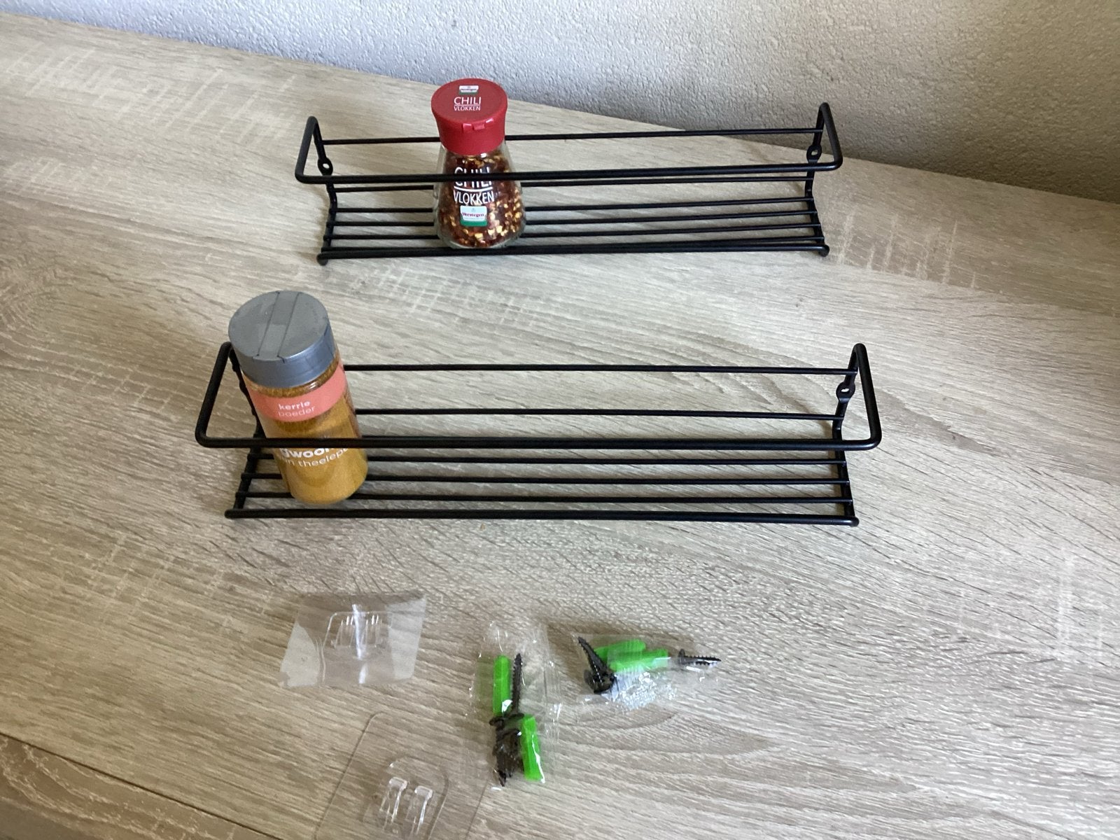 Nieuwe Zwarte kruidenrekken voor keuken of voorraadkast, Overige typen, Nieuw, Ophalen of Verzenden, Zwart